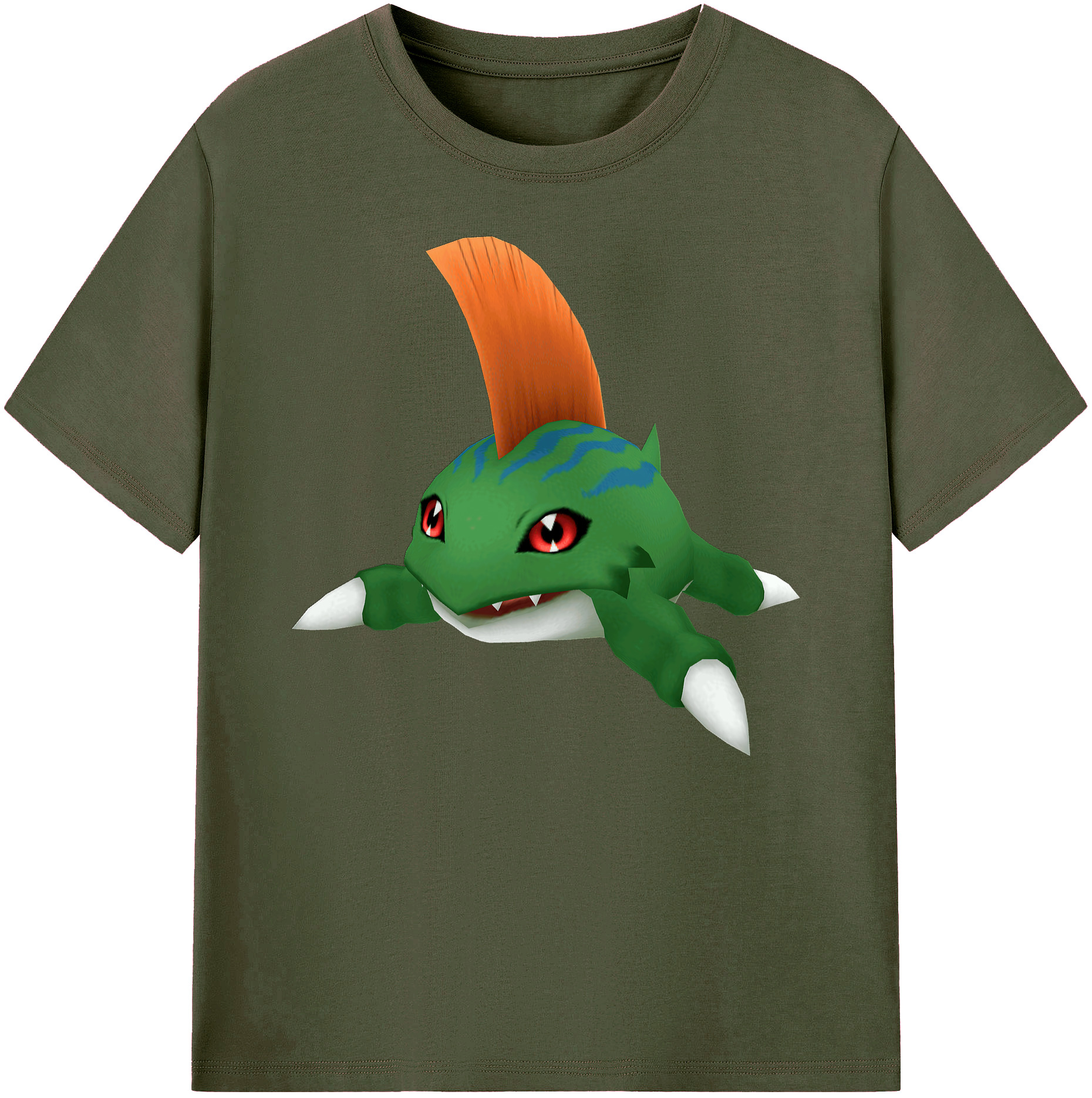（画像用） Digimon デジタルモンスター/デジモン 綿100％ メンズ半袖Tシャツ｜肌触りやわらか＆通気性
